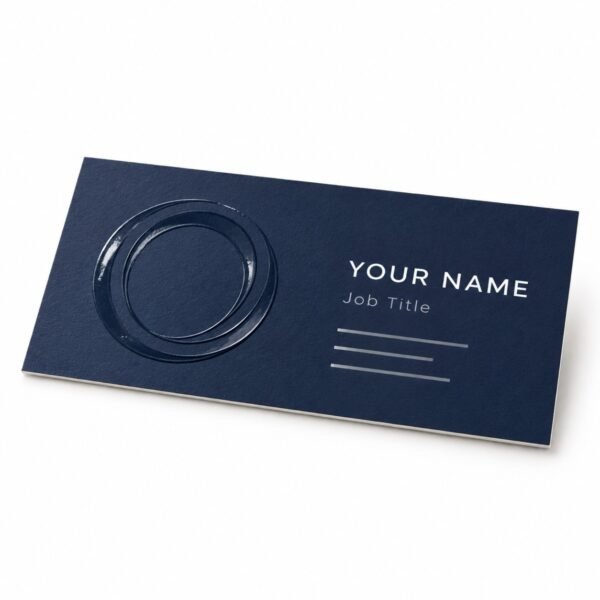Custom embossed gloss business cards printing in Dubai