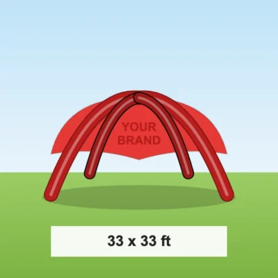 Inflatable Jumbo X Tent 33 x 33 ft