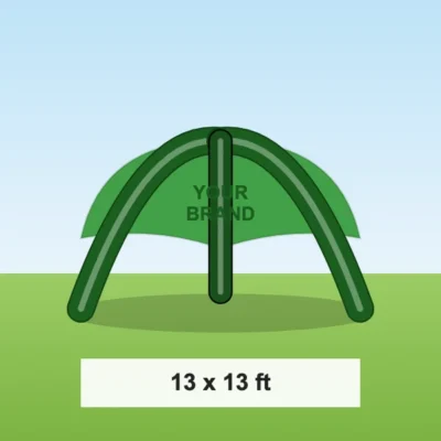 Inflatable Tripod Tent 13 x 13 ft