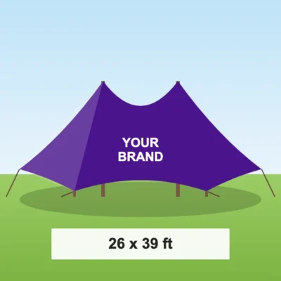 Double Pole Star Tent 26 x 39 ft