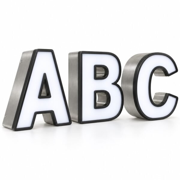 Face lit trim cap channel letters, Dubai