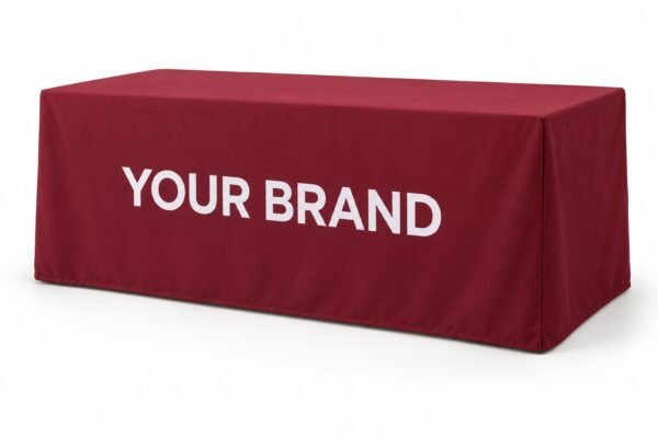 Fitted Table Cover printed with logo in Dubai