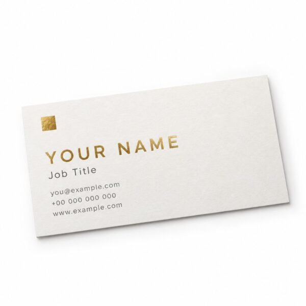 Custom foil business cards printing in Dubai