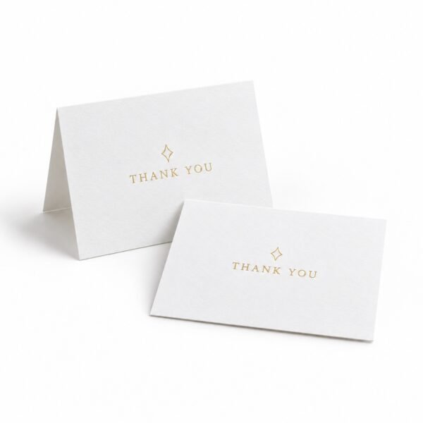 Custom foil pressed notecards printing in Dubai