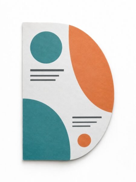 Custom half circle side flyers printing in Dubai