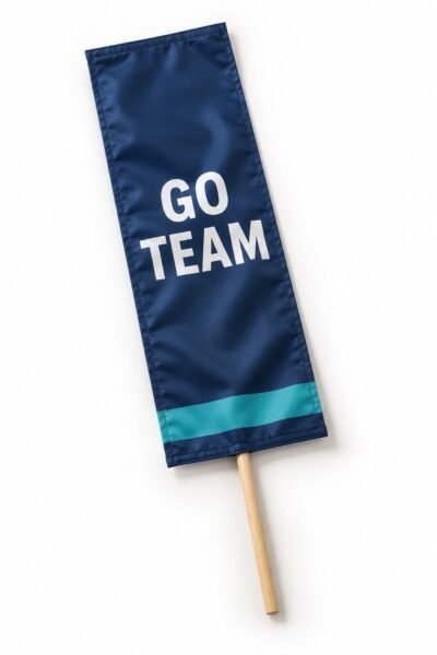 Custom printed handheld event banner, Dubai