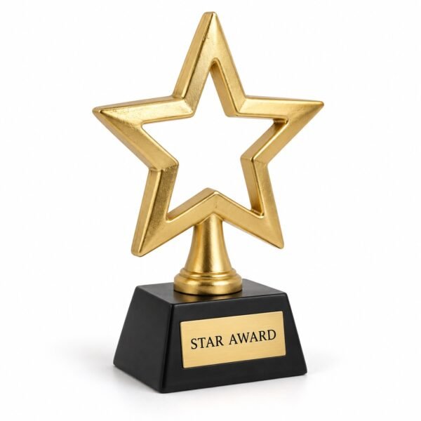 Hollow Star Kids Trophy, custom resin trophy made in Dubai