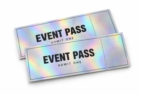 Custom holographic tickets printing in Dubai