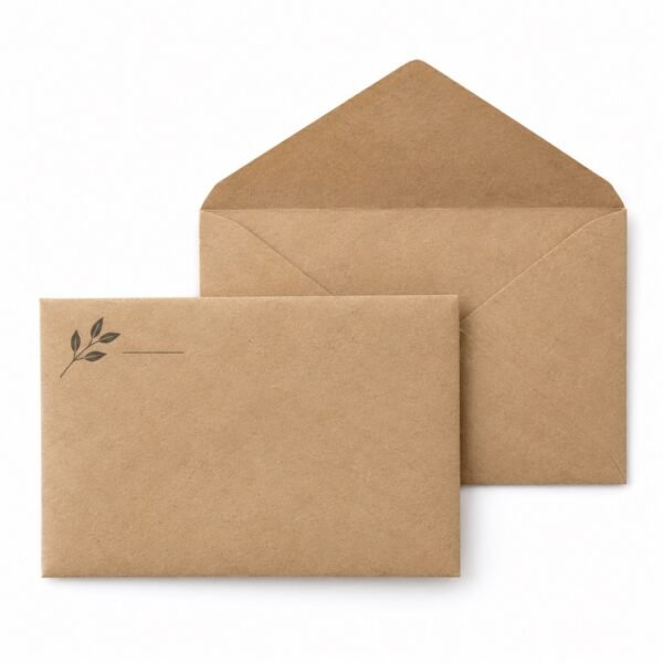 Custom eco kraft paper envelopes printing in Dubai