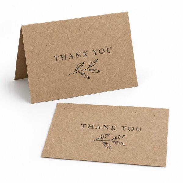 Custom eco kraft paper notecards printing in Dubai
