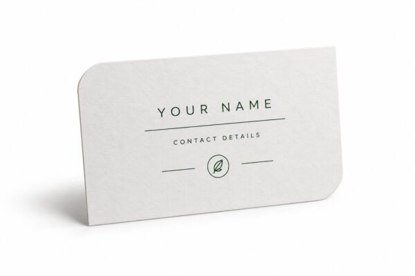 Custom leaf business cards printing in Dubai