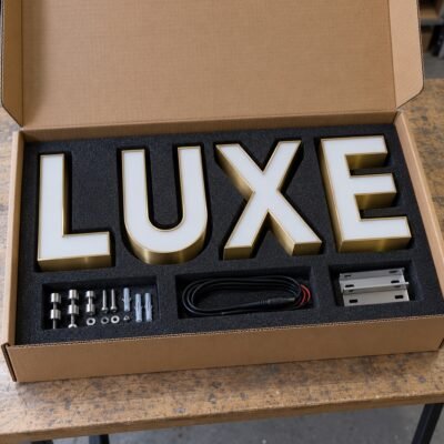 Luxury Back and Front Lit Sign Carton Box