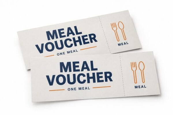 Custom meal vouchers printing in Dubai