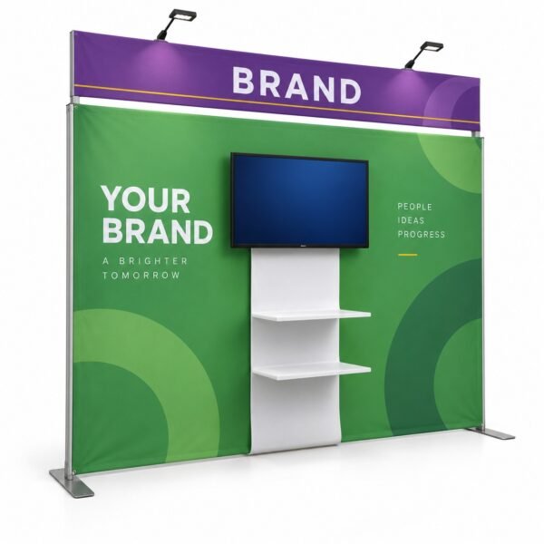 Straight Media Display 3 x 3 m, exhibition display printed in Dubai