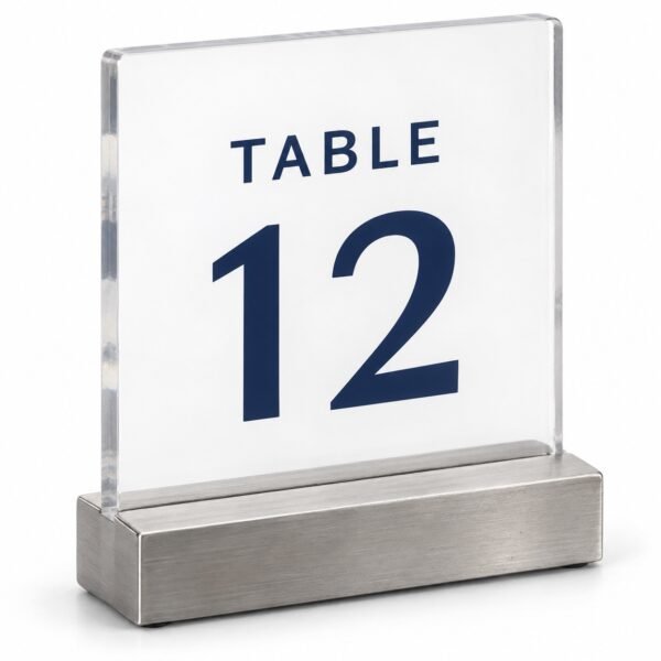 Metal Acrylic Table Numbers for restaurants, Dubai