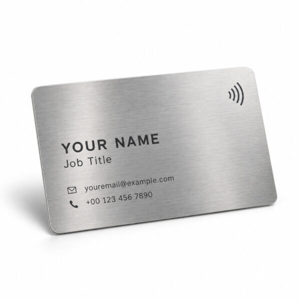Custom NFC metal business cards printing in Dubai