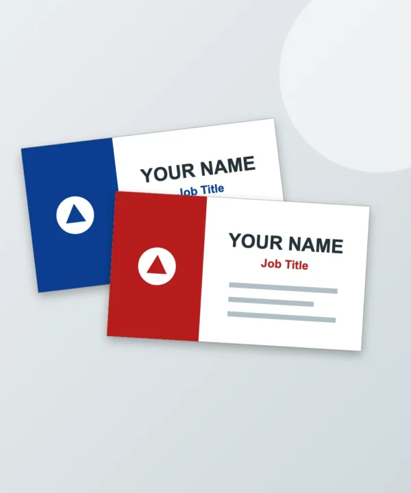 Folded Business Cards