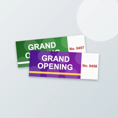 Debossed Tickets