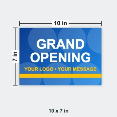 Personalized Notecard size 10 x 7 in
