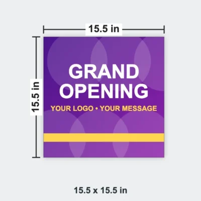 Magnetic Calendar size 15.5 x 15.5 in