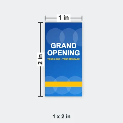 Raffle Ticket Roll size 1 x 2 in