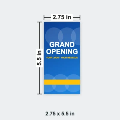Custom Event Ticket size 2.75 x 5.5 in