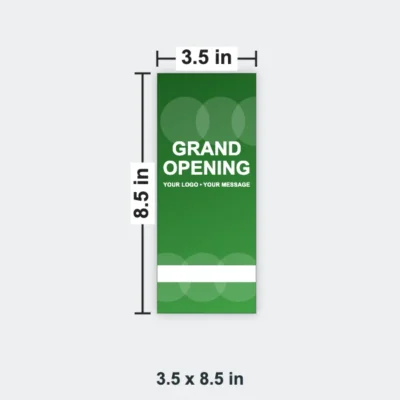 Custom Event Ticket size 3.5 x 8.5 in