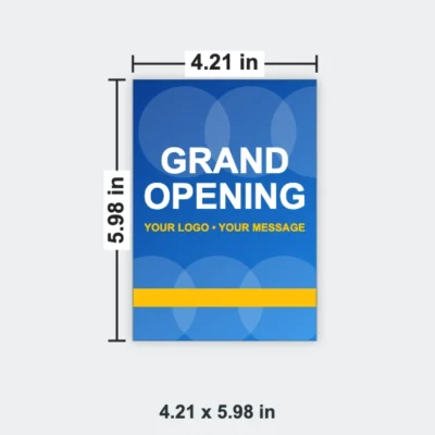 Custom Envelope size 4.21 x 5.98 in