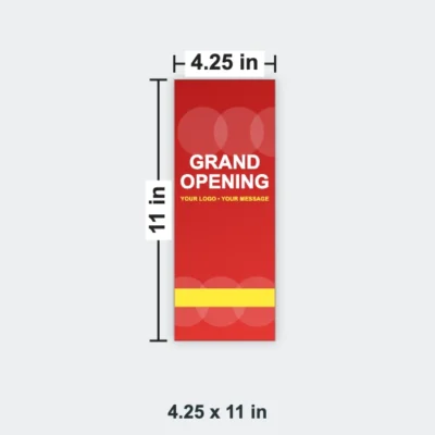 Business Flyer size 4.25 x 11 in