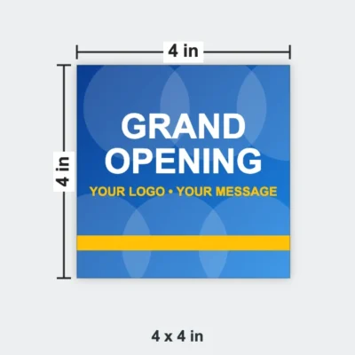 Scratch Lottery Ticket size 4 x 4 in