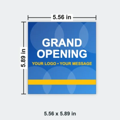 Custom Envelope size 5.56 x 5.89 in