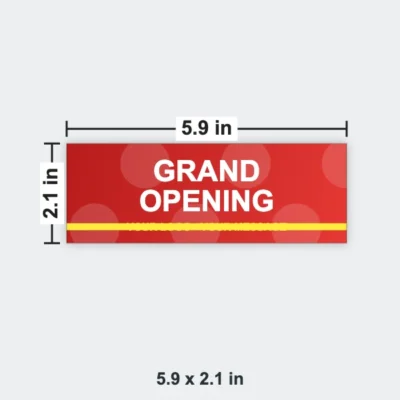 Meal Voucher size 5.9 x 2.1 in