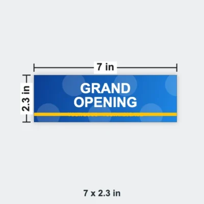 Acrylic Glitter Ticket size 7 x 2.3 in