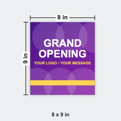 Business Flyer size 8 x 9 in
