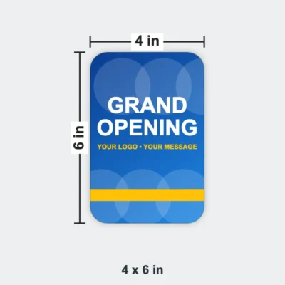 Rounded Corner Flyer size 4 x 6 in