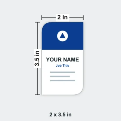 Leaf Business Card size 2 x 3.5 in