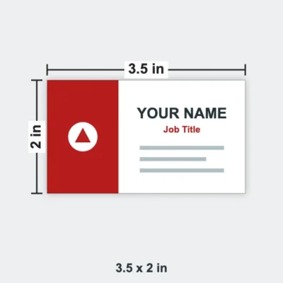QR Code Business Card size 3.5 x 2 in
