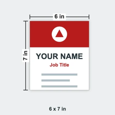 Table Tent size 6 x 7 in