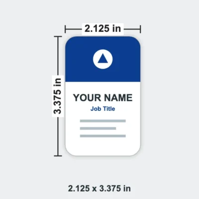 Rounded Corner Business Card size 2.125 x 3.375 in