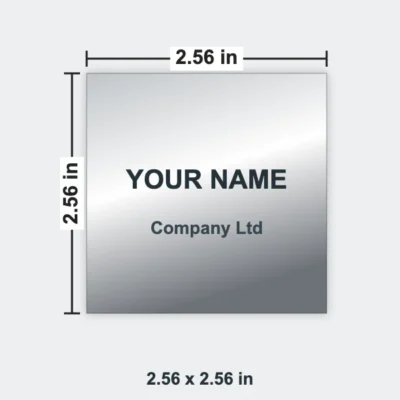 Bottle Opener Metal Business Card size 2.56 x 2.56 in