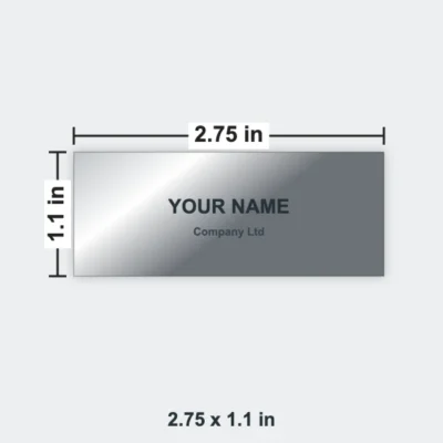 Bottle Opener Metal Business Card size 2.75 x 1.1 in