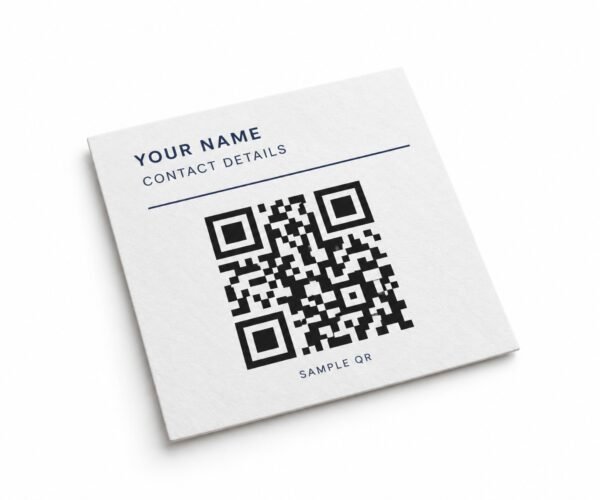 Custom QR code business cards printing in Dubai