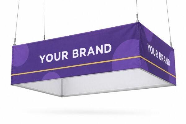 Rectangular Hanging Sign for exhibition stands, Dubai