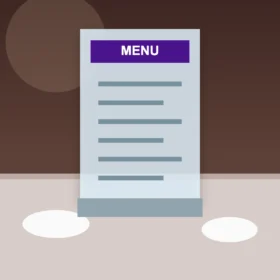 Acrylic Menu Holder