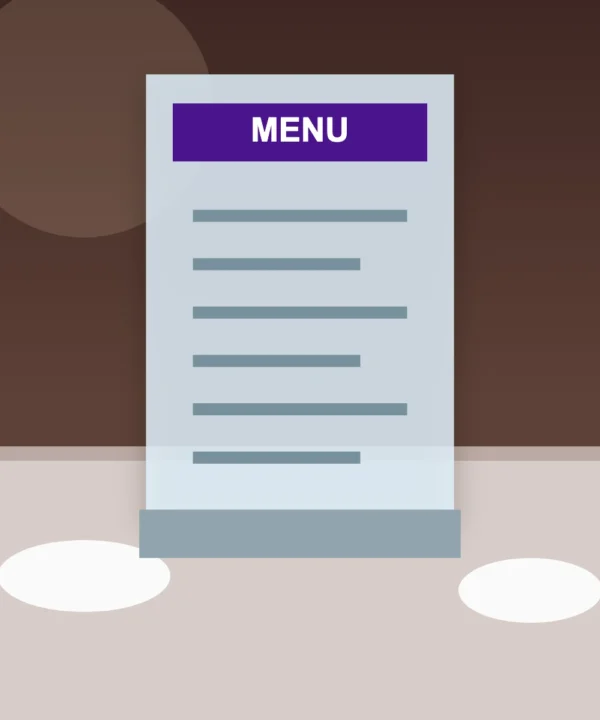 Acrylic Menu Holder