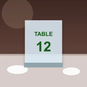 Metal Acrylic Table Numbers