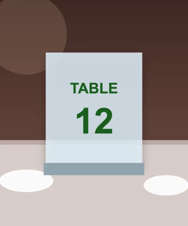 Metal Acrylic Table Numbers