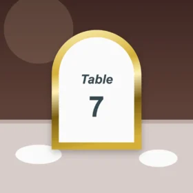 Metallic Table Numbers