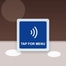 NFC Table Menu Sign