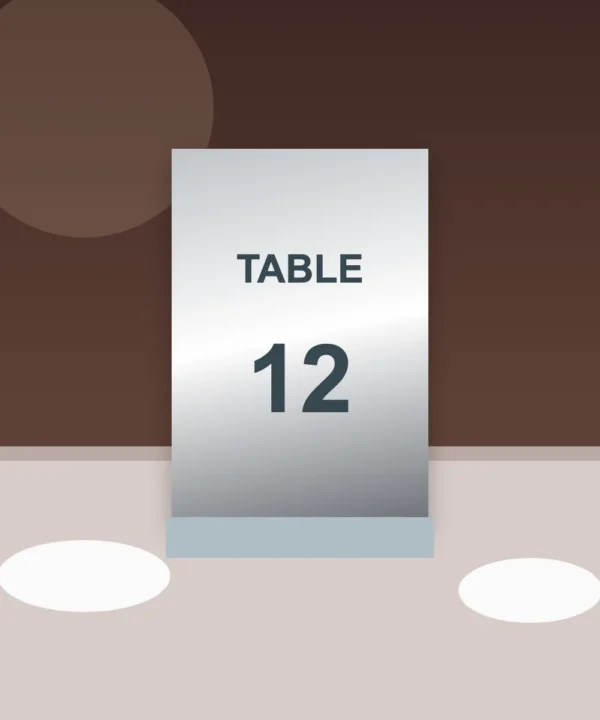 Stainless Steel Table Numbers